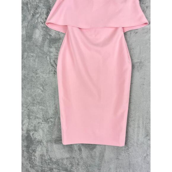 Likely Driggs Dress 00 Light Blush Pink Rose Shadow Bodycon Strapless Date Night - Picture 3 of 16